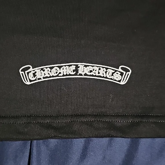 Chrome Hearts Black Tee with Red and White Design - Picture 3 of 16